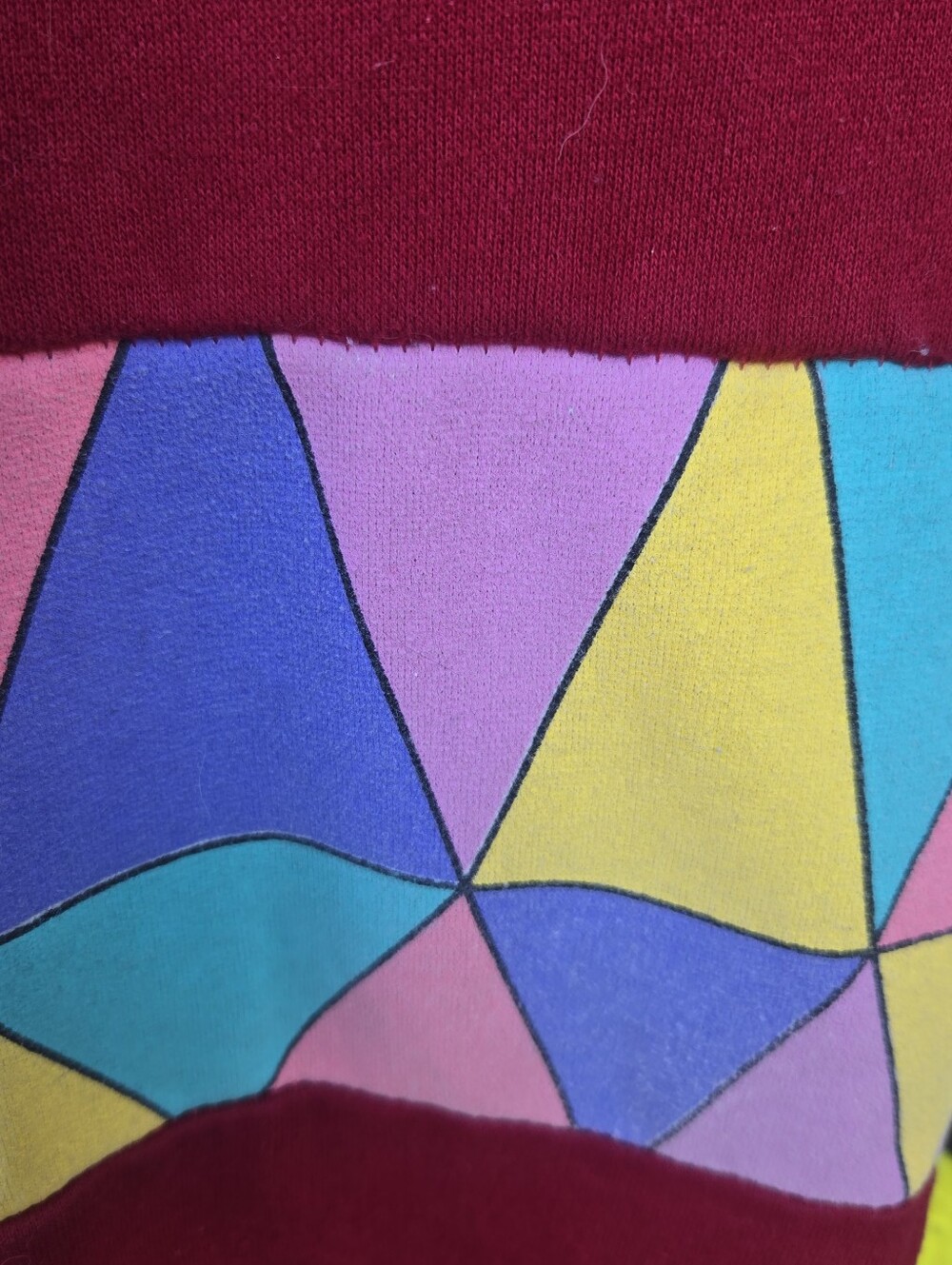 Geometric Colorblock Crewneck - Picture 4 of 8